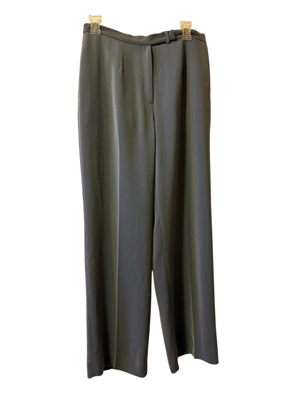 High-Rise Wide-Leg Women’s Pants in Dark Grey